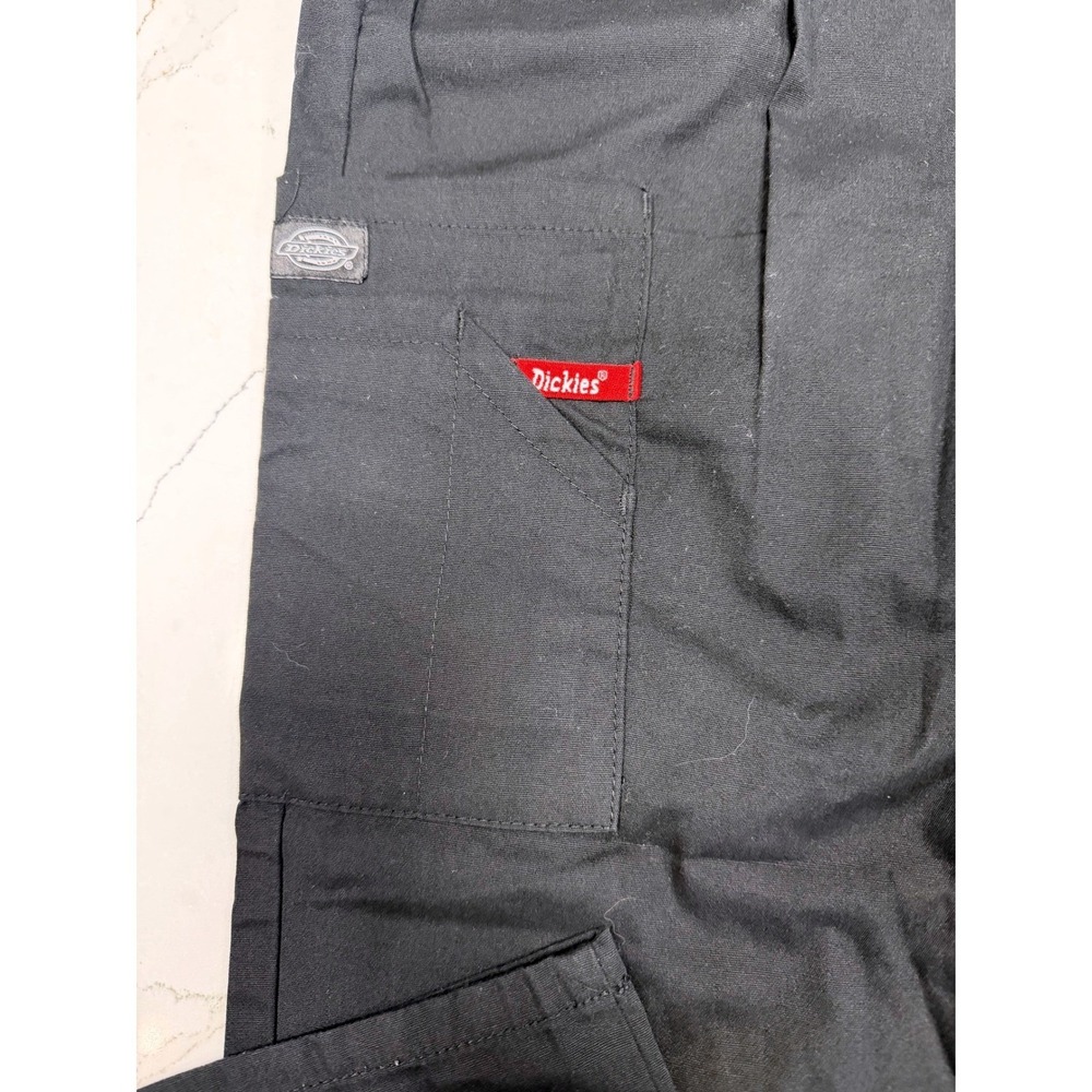 Dickies Natural Rise Tapered Leg Pull On Scrub Pants Petite Black XS - Picture 3 of 5